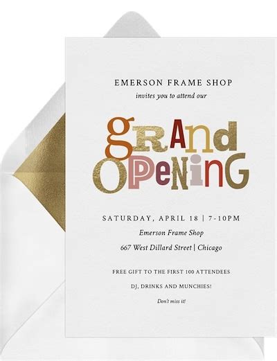 How to Create a Grand Opening Invitation That .